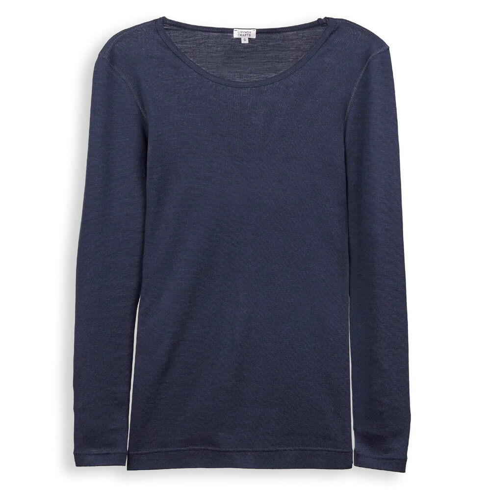 Naiste pluus BIANCA, vill/puuvill, Ink Blue